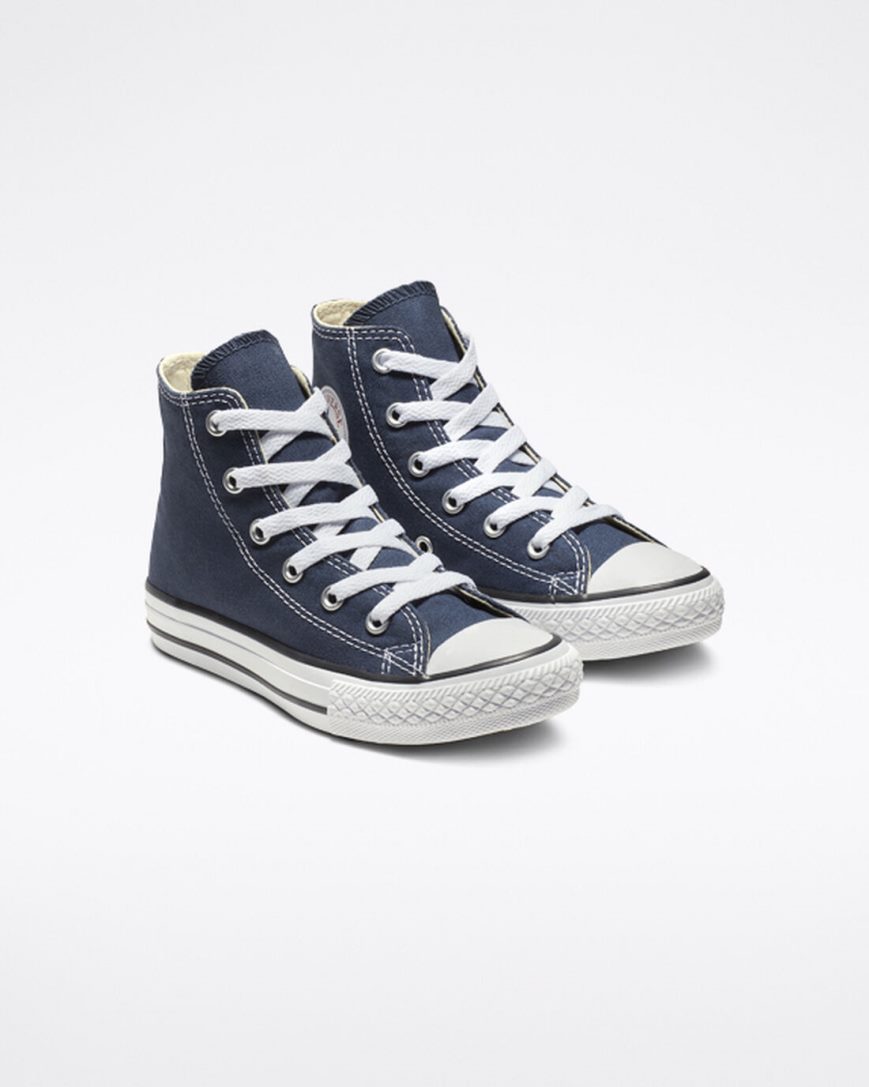 Boys' Converse Chuck Taylor All Star Classic High Top Shoes Navy | AU 568C3M